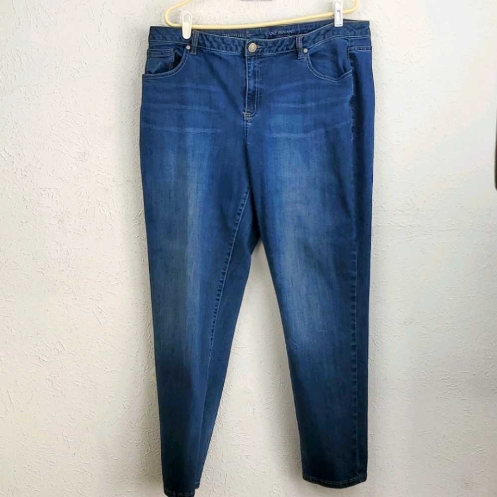 Lane Bryant Straight Leg sz 20 reg dark wa…
